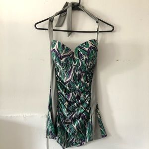 Vintage inspired pin up bathing suit